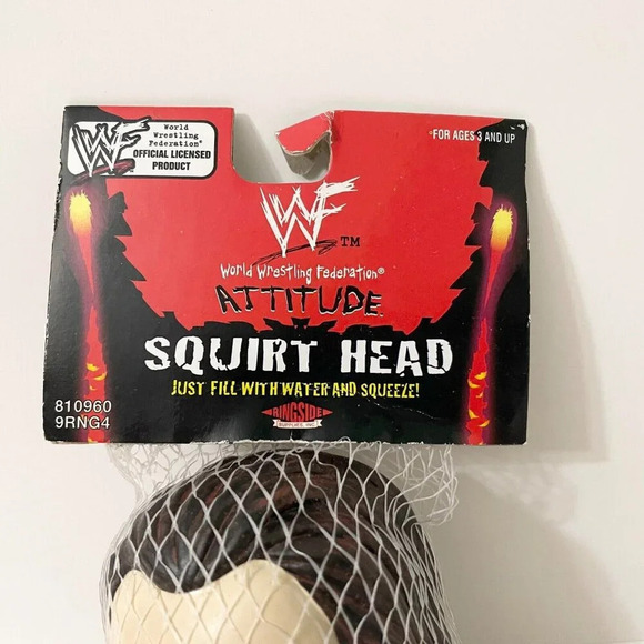 Vtg 1998 WWF Undertaker Ringside Supplies Squirt Head Attitude Flaws - Picture 3 of 13